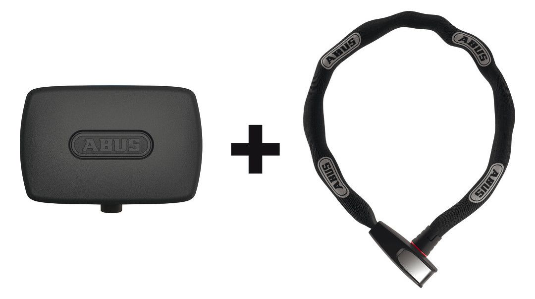 ABUS Alarmbox BK black + Fahrradschloss 6806K/75