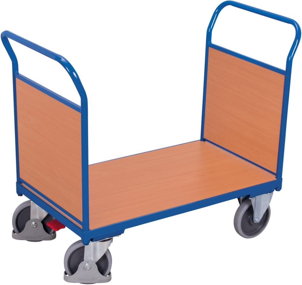 Doppel-Stirnwandwagen 400 kg 850x500 mm Holz VarioFit