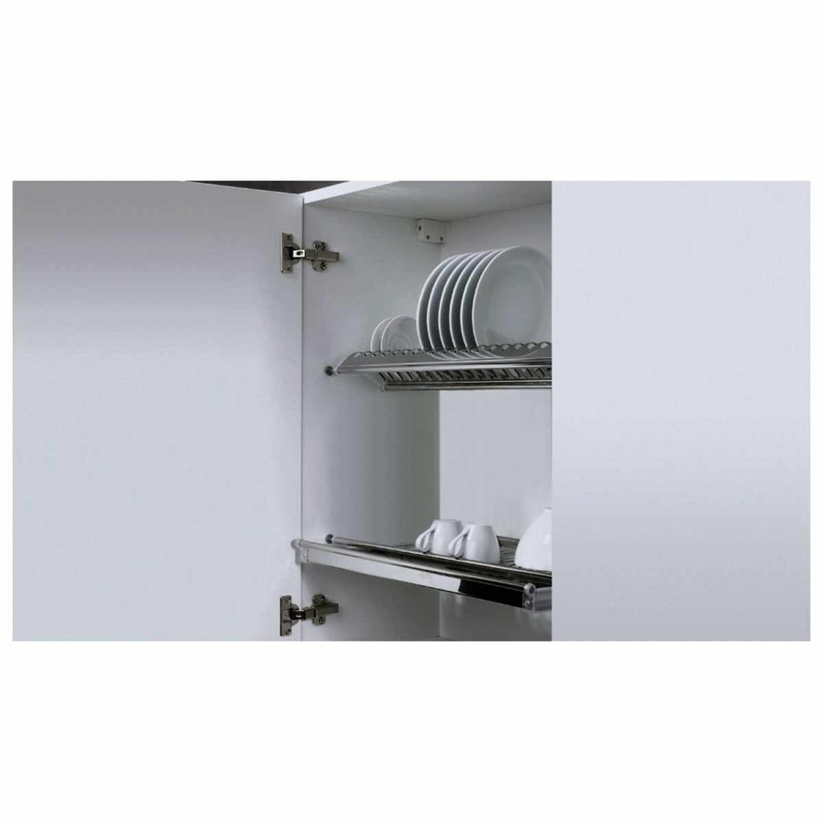 Geschirrabtropfsystem Edelstahl verchromt, 560 - 5