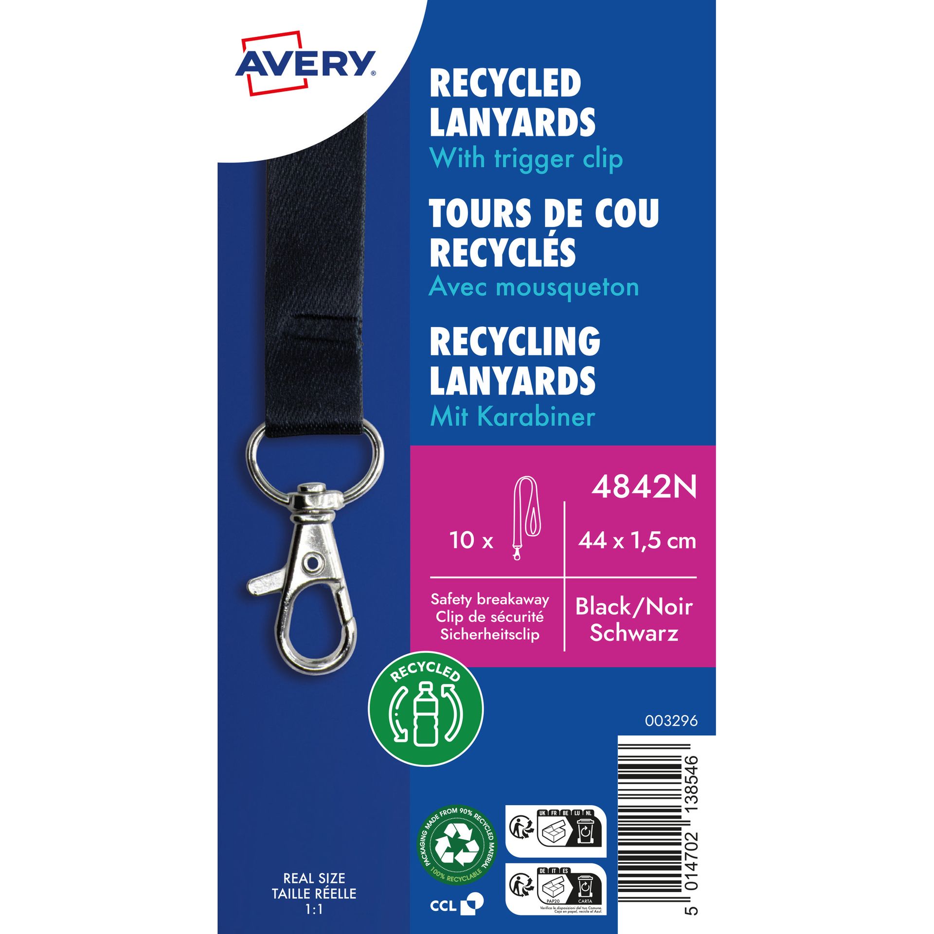 Lanyard 15x440mm sw 10St
