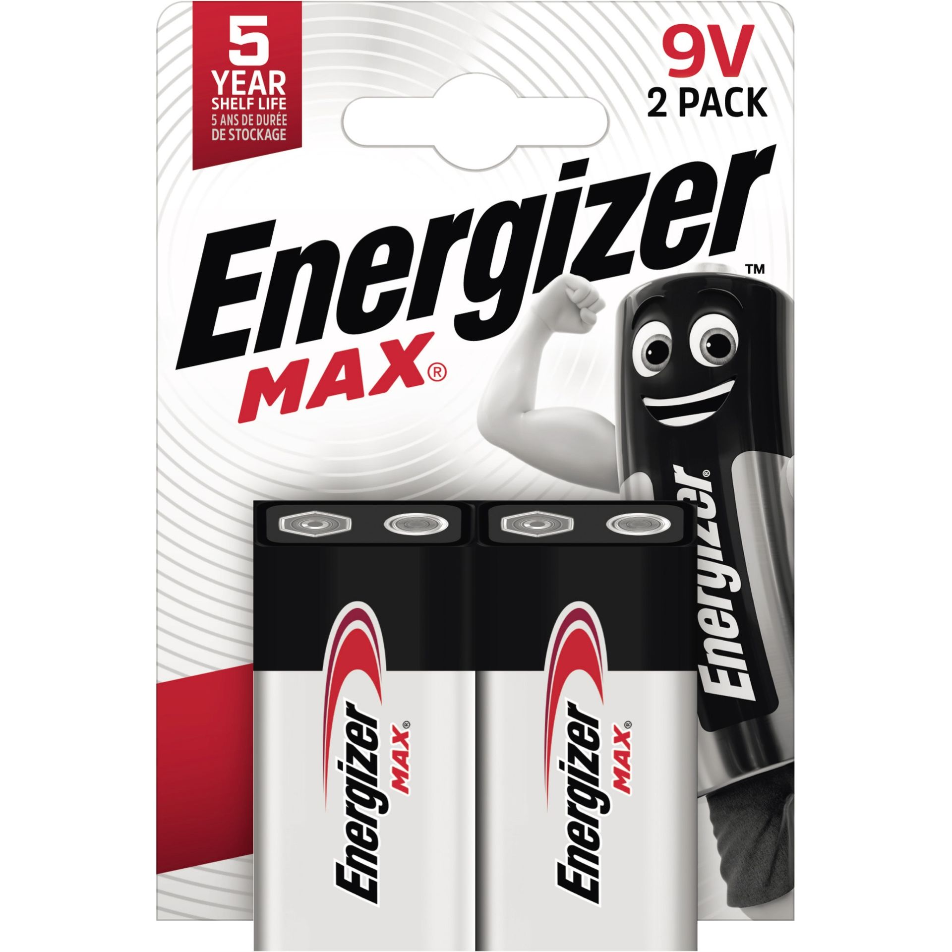 Batterie Max Alkaline  9V/E-Block/6LR61 2St