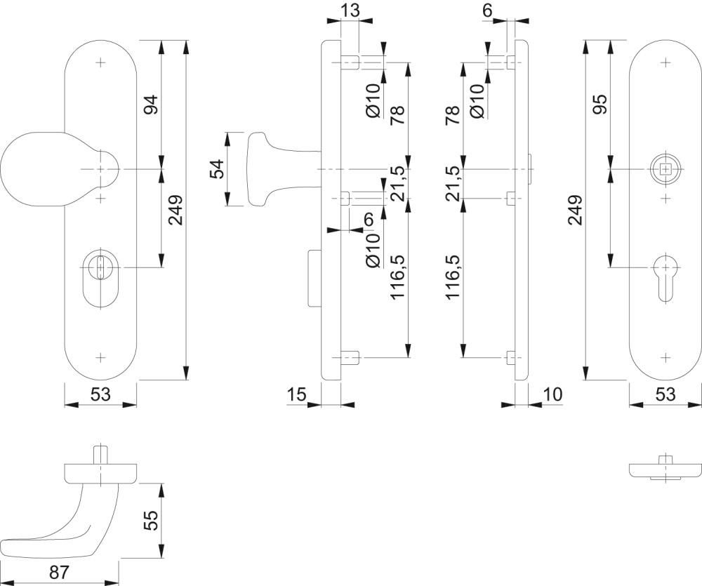 WE-Grt(Kn/o.Griff) E86G/3332ZA/3310 ES1(SK2)Edelstahl ,F69