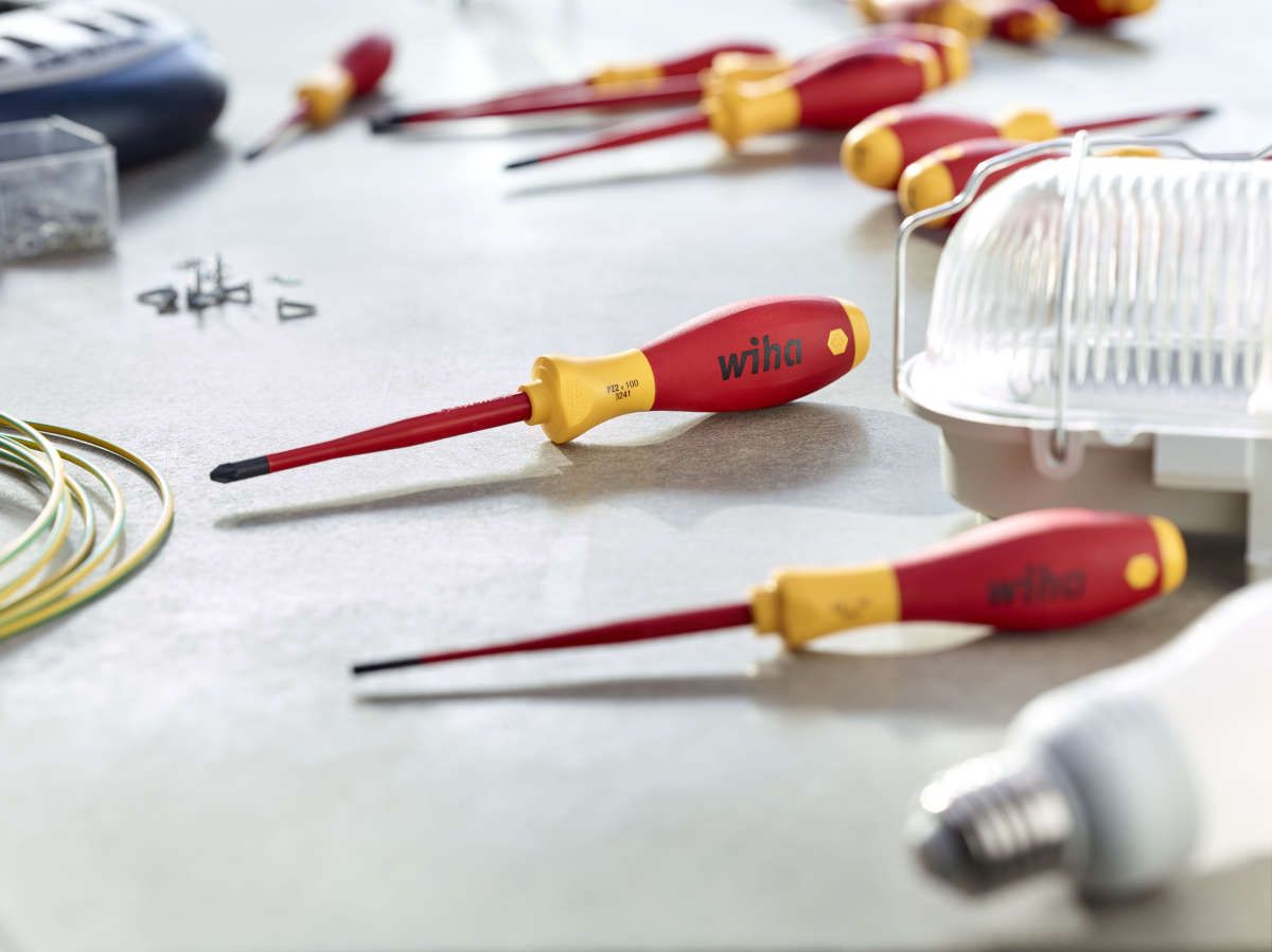 Wiha Schraubendreher SoftFinish® electric slimFix Schlitz 5,5 mm x 125 mm (35391)