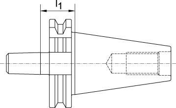 Bohrfutteraufnahme DIN69871A SK40-B16 FORTIS
