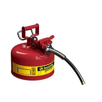 Sicherheitsbehälter Typ2 4,0l, mit Metallschlauch rot, flammensperre D241xH267 mm