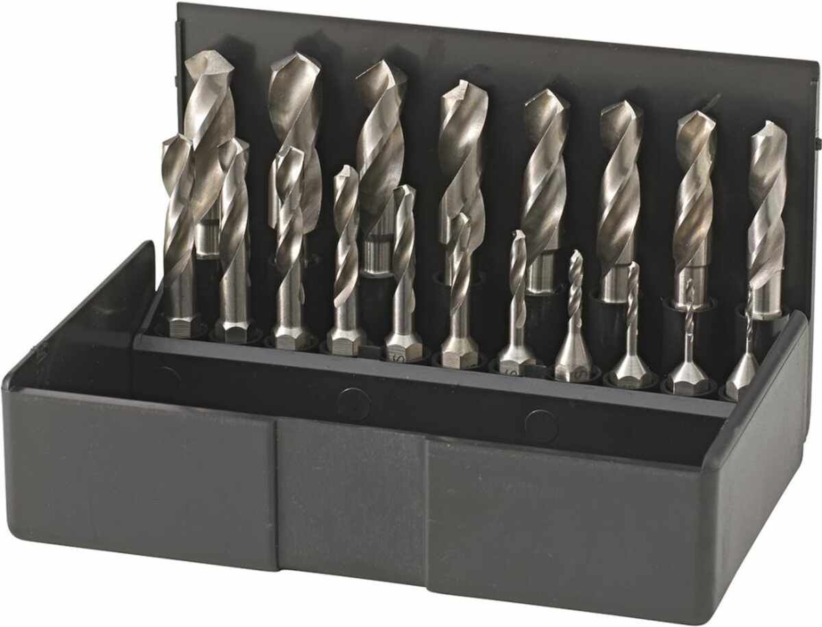 Bit-Satz Spiralbohrer HSS1-10 mm 19-teilig