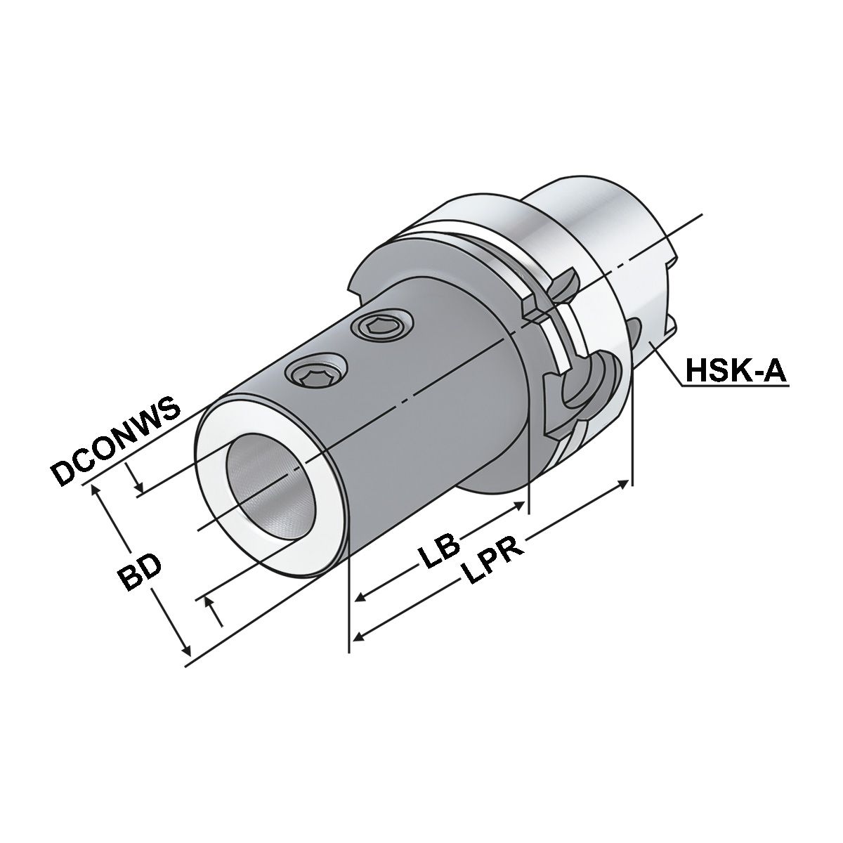 Bohrerhalter HSK 100-25-95 DIN 69893-A