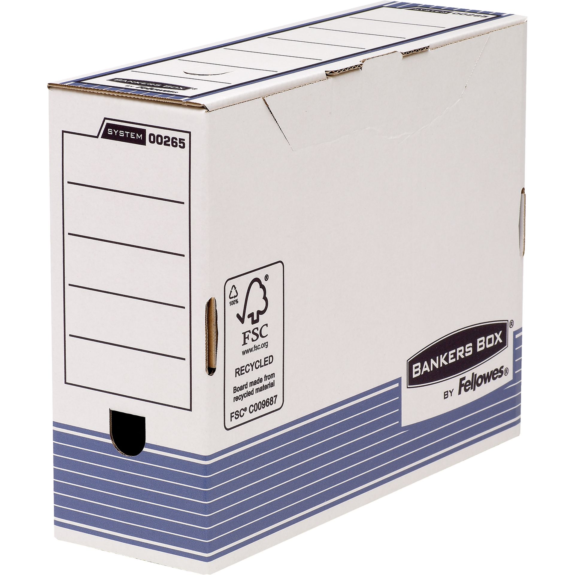 Archivbox R-Kive Prima (80mm) weiß/blau