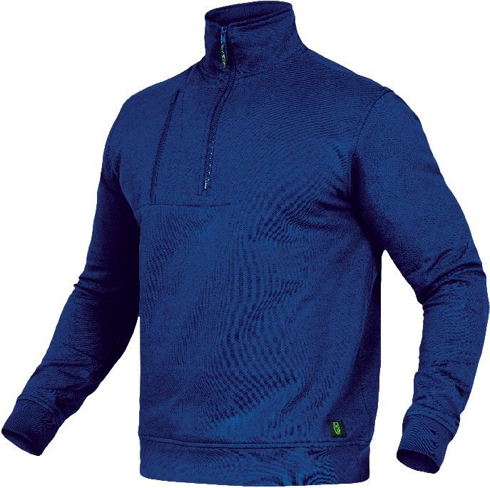 FLEXR00 · Paul, Zip-Sweater kornblau, 3XL