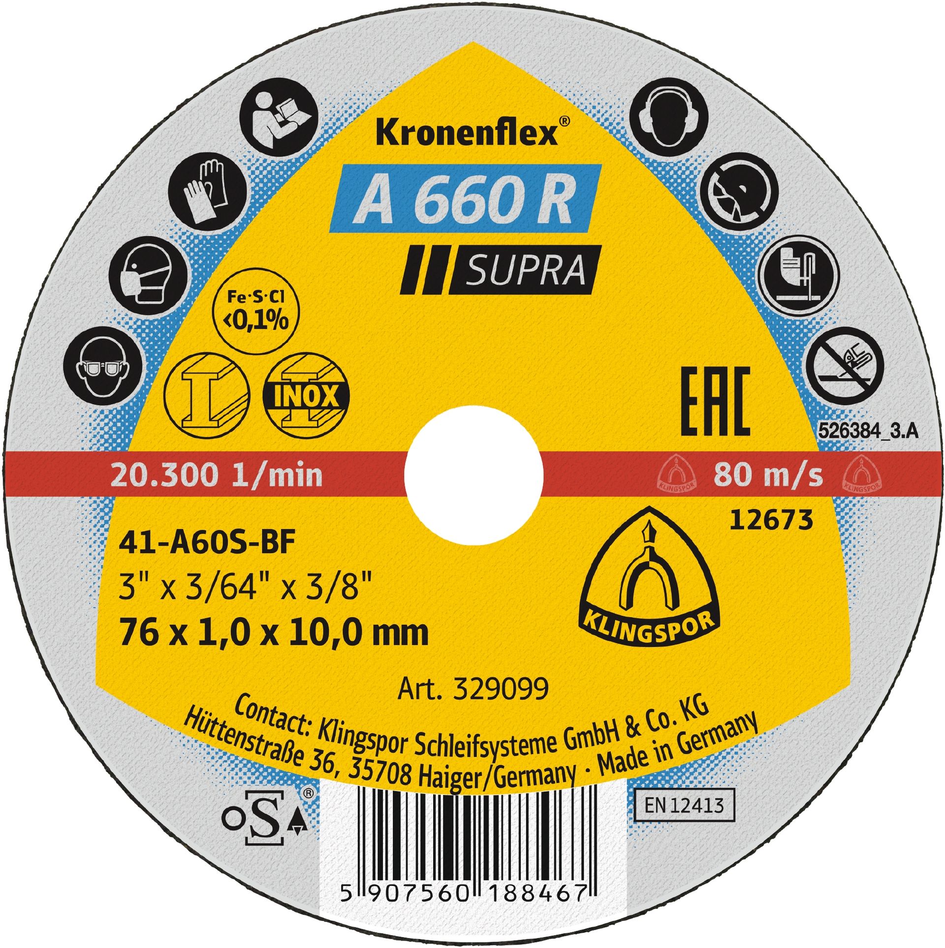 Klingspor A 660 R Kleintrennscheiben