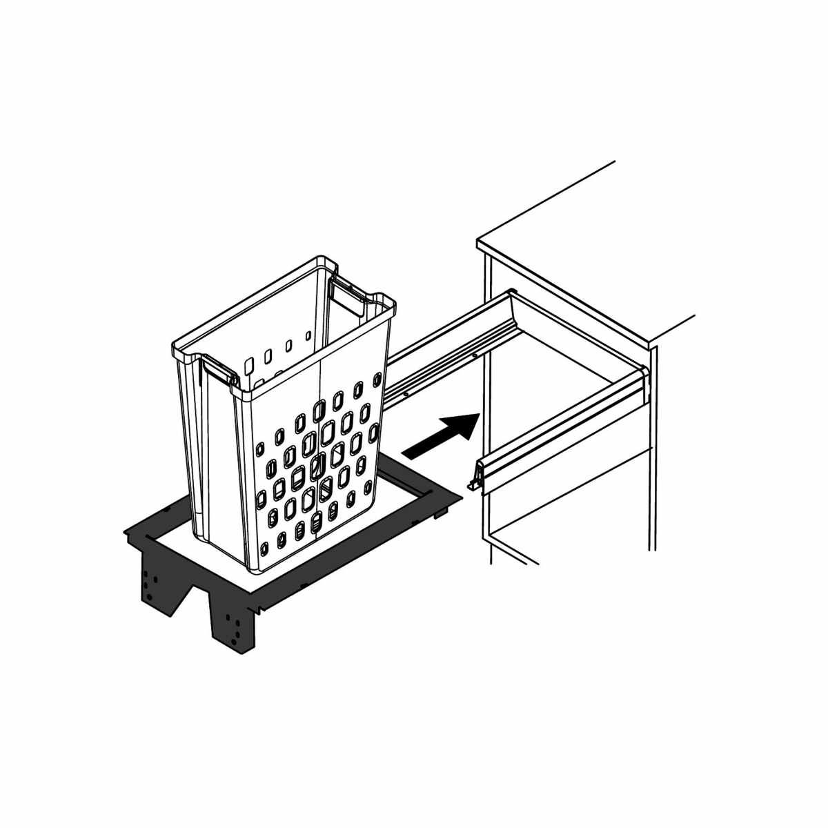 Wäschekorbauszug ArciTech Pull Laundry 450