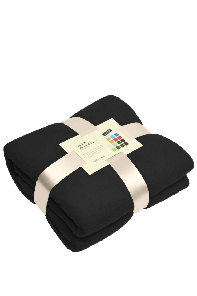 Fleece Blanket Vielseitig verwendbare Fleecedecke für Gastronomie und Freizeit schwarz, Gr. one size