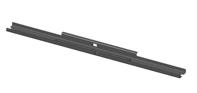 Mittelteil der Traverse für Gestellbreiten 1740mm-2150mm, RAL 9016 weiß