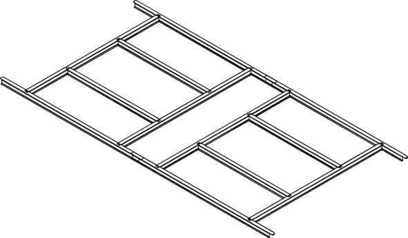 Fundament verzinkt zuGerätehaus m.Sattdach236 x 174 x 206 cm