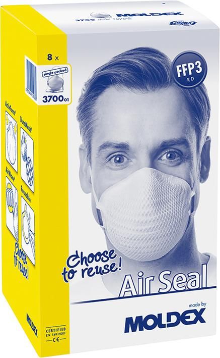 Atemschuztmaske 370001 FFP3RD, Dichtlippe, einzelverpackt
