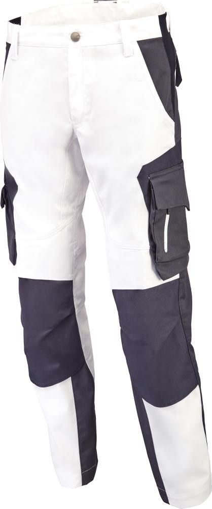 Arbeitshose Florian, Gr.42, weiß/anthrazit