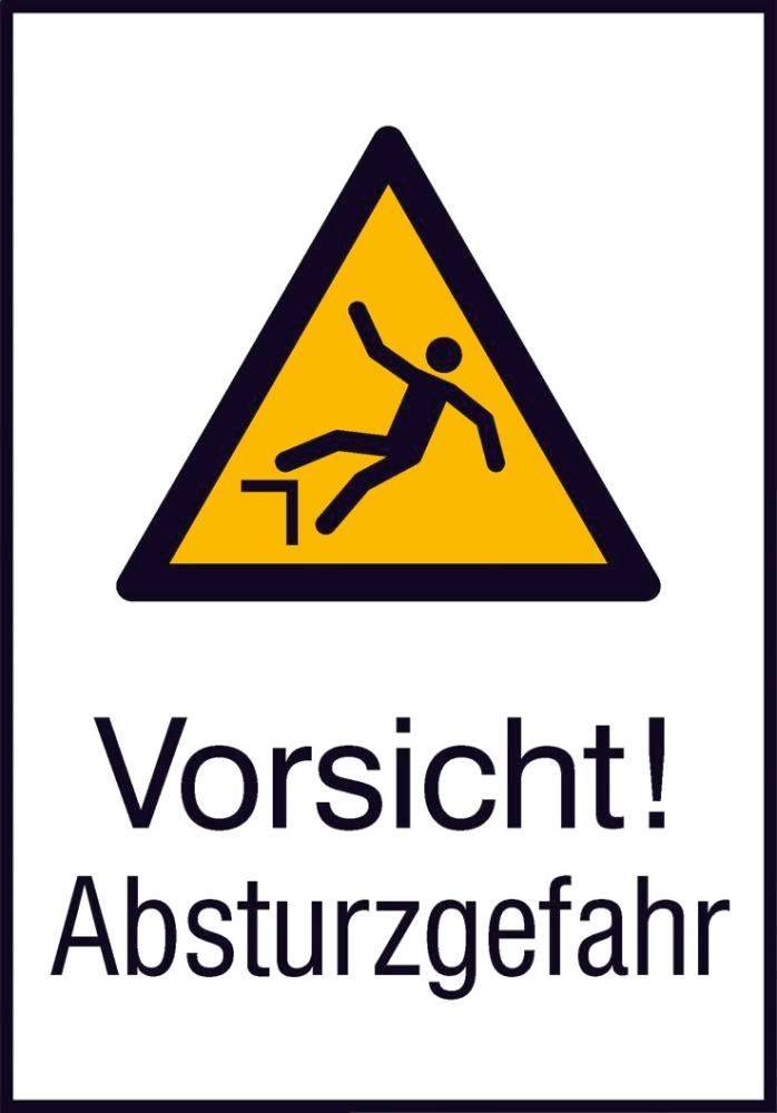 Warnschild Alu gepr