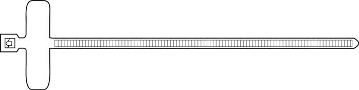 Kennzeichnungsbinder, 2,5x100 mm, Beschriftungsfeld innen