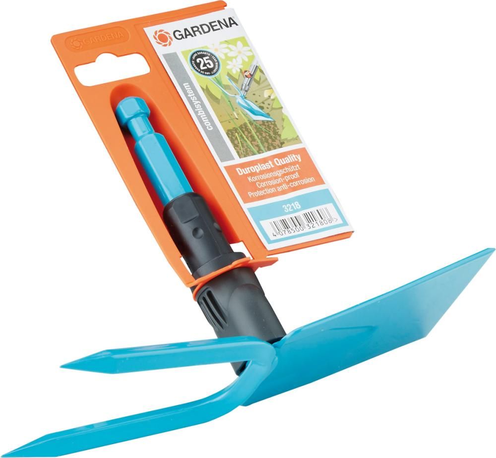 CS.-Gartenhacke flachform7,5 cm breit, 2 Zinken Gardena