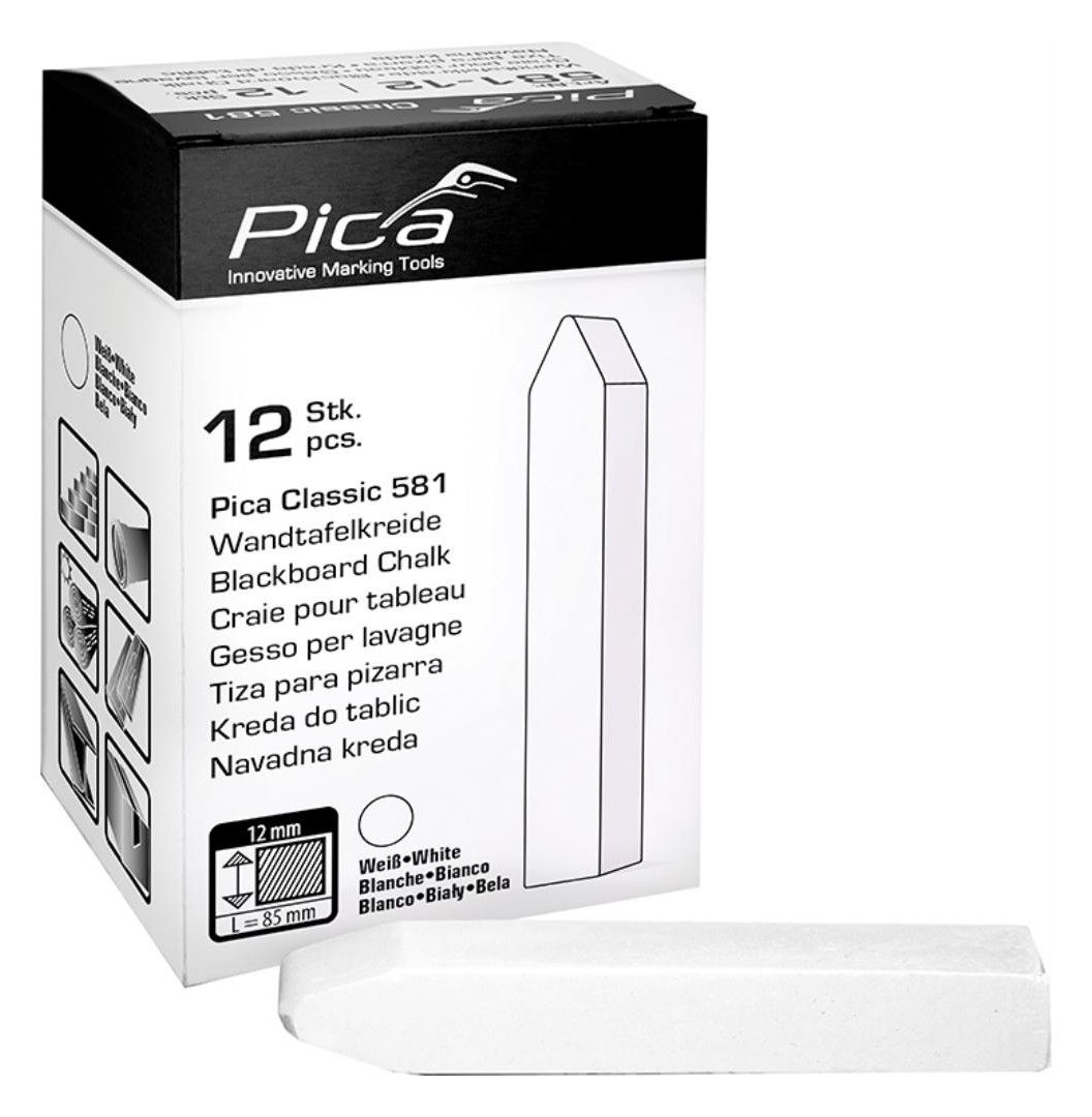 PICA-Classic Tafelkreide gespitzt, weiß