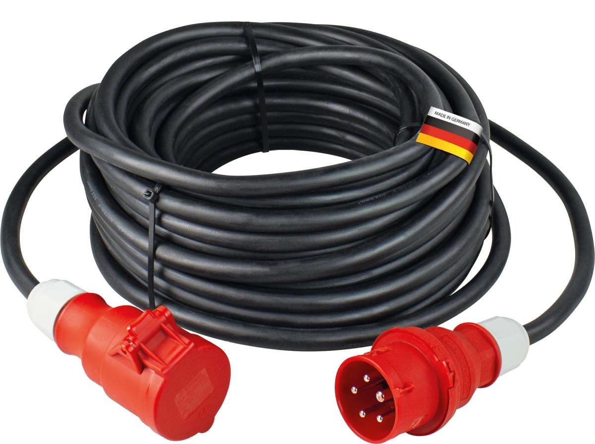 CEE-Verlängerung 10m, schwarz
