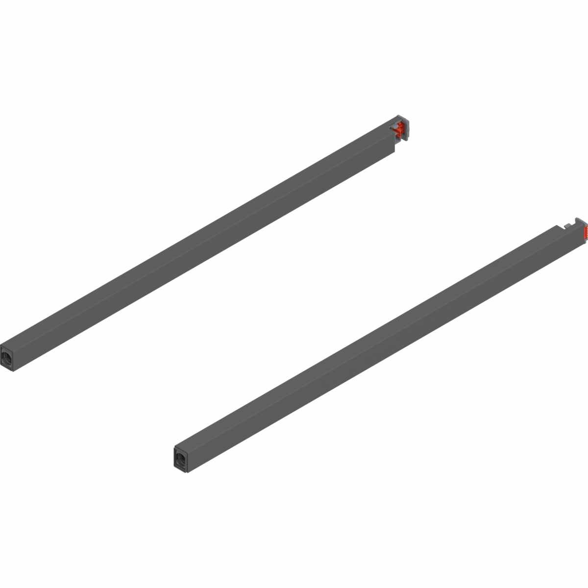MERIVOBOX Längsreling, NL=450 mm, links/rechts, oriongrau matt