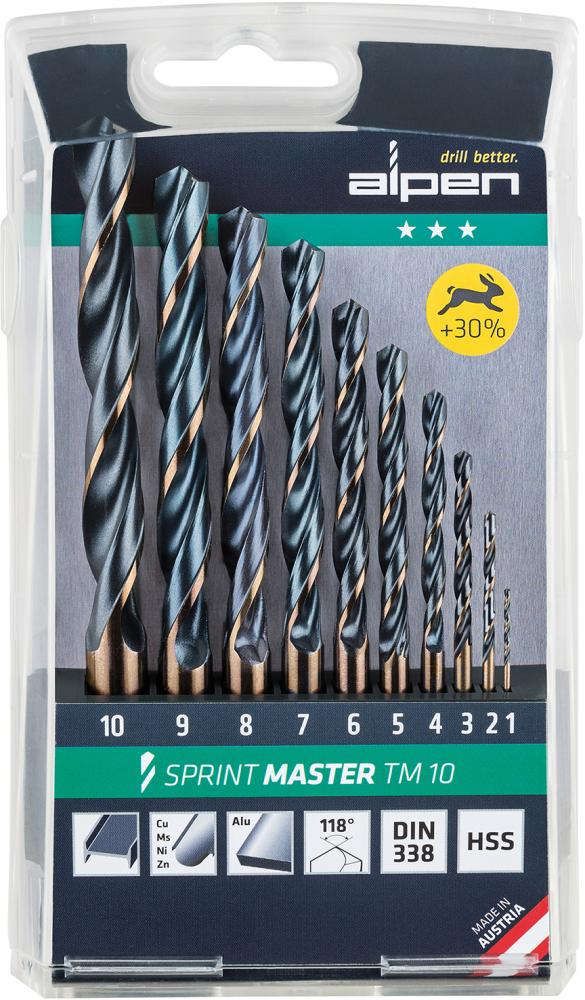 Spiralb. D338N HSS 1,0-10,0 - 1mm stg. ALPEN