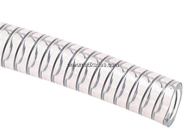 PVC-Saug-Druck-Schlauch mit Stahlspirale 10x3,0mm