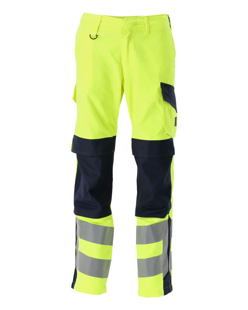 Hose mit Knietaschen MASCOT® Arbon Hi-vis Gelb/Schwarzblau, 76C46