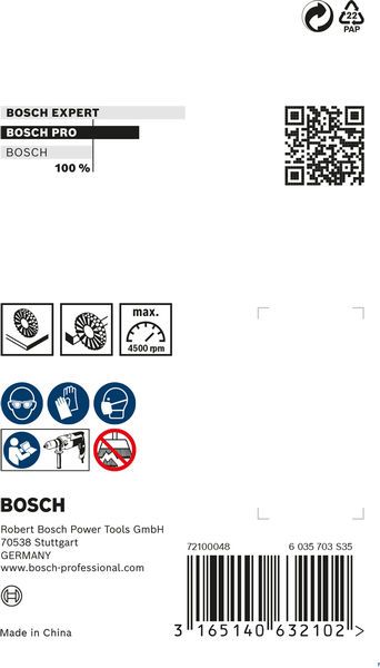 BOSCH Holz-Strukturbürste, vermessingt