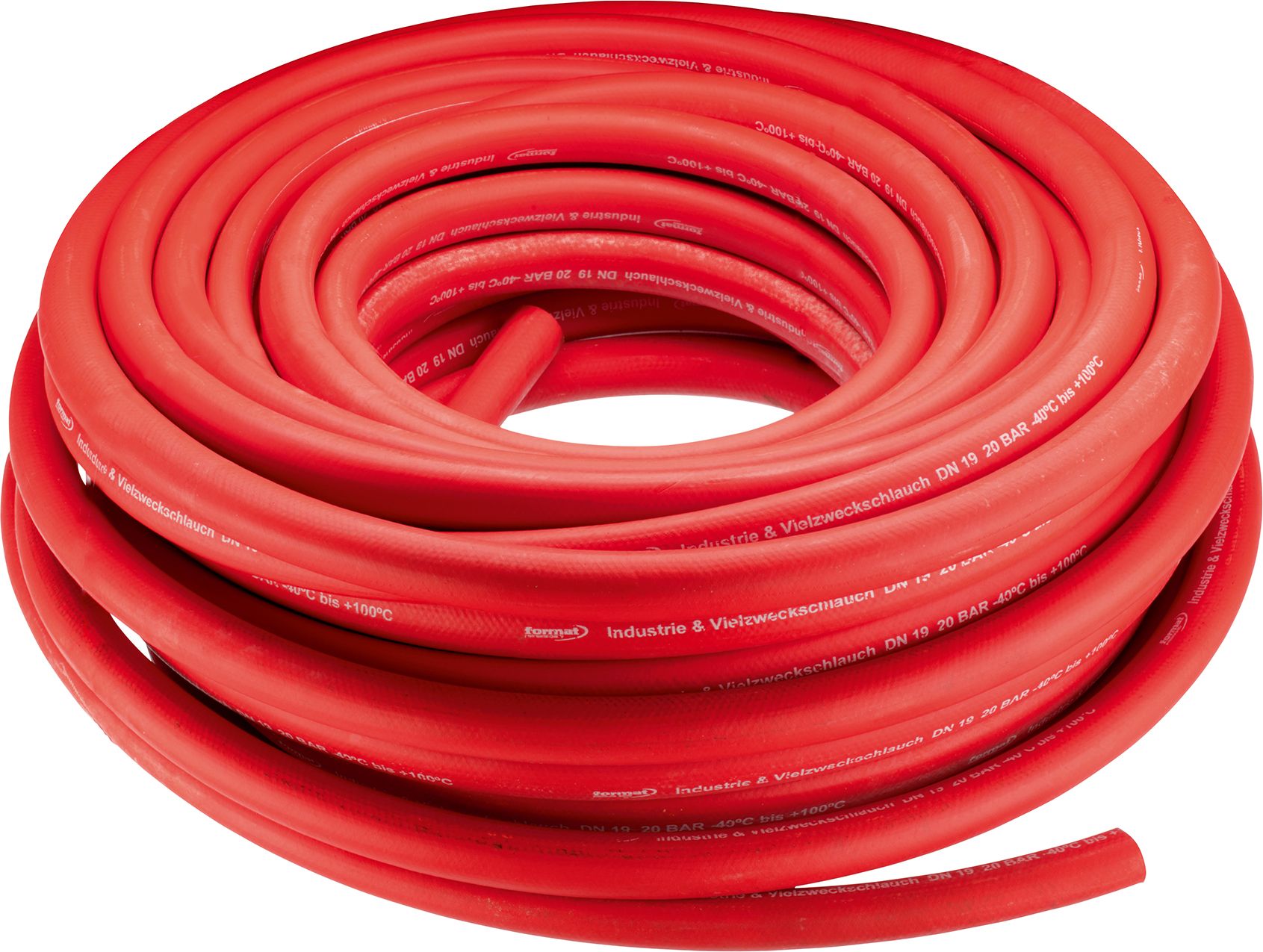 FORMAT EPDM Industrie-/Vielzweckschlauch rot
