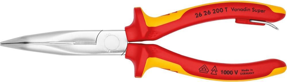 Storchschnabelzange VDE 200mm m.Si-Öse Knipex
