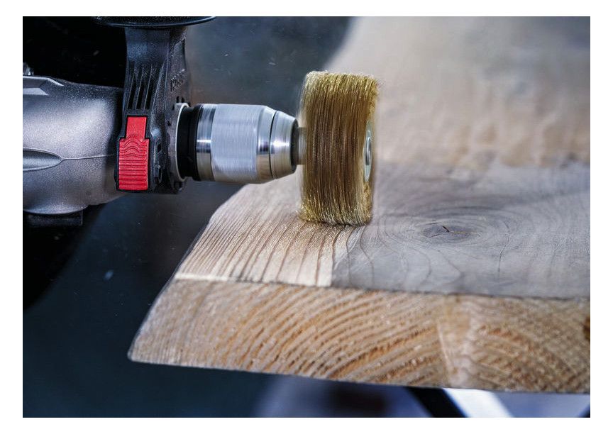 BOSCH Holz-Strukturbürste, vermessingt