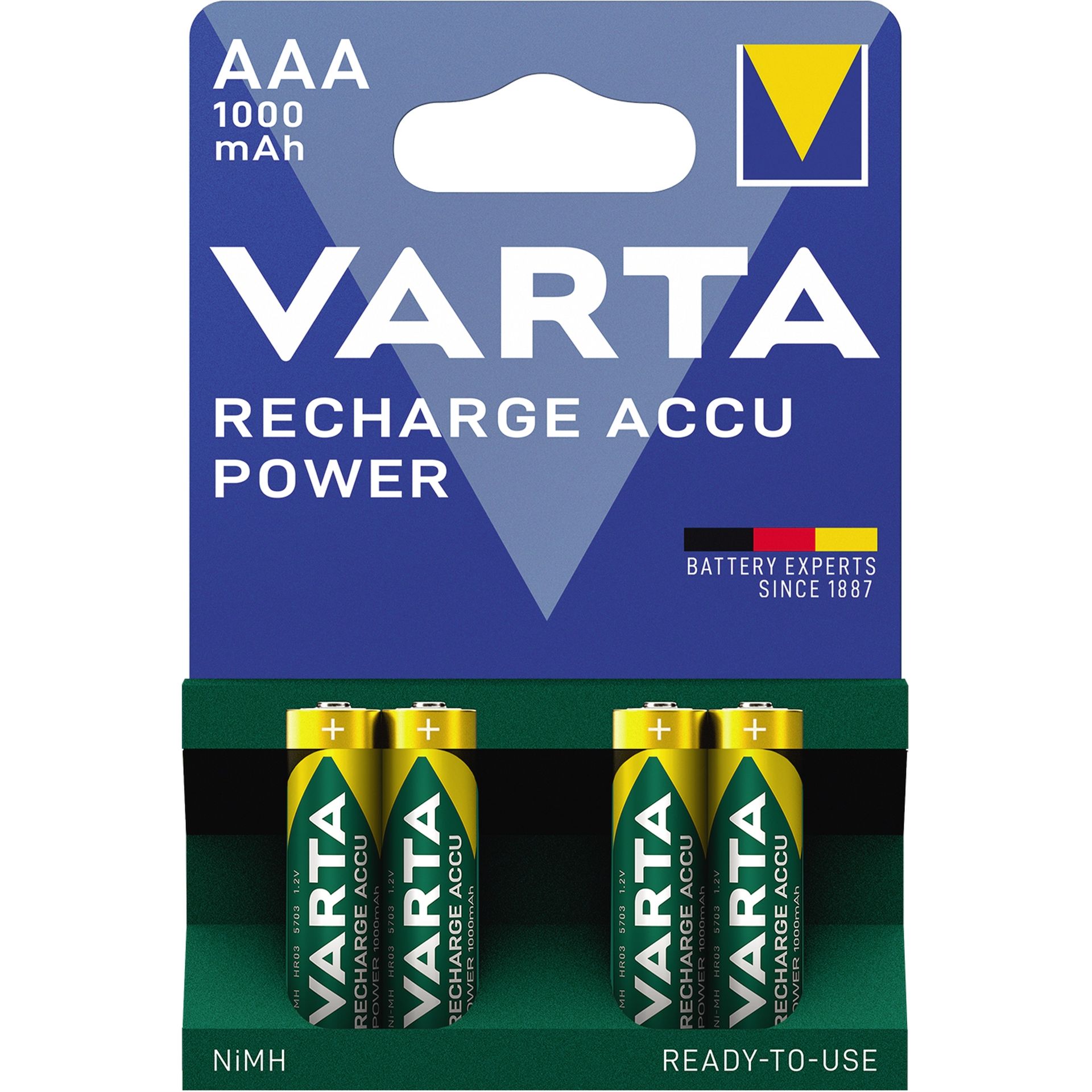 Akku Professionlal Micro AAA 1.000mAh 4 St./Pack.
