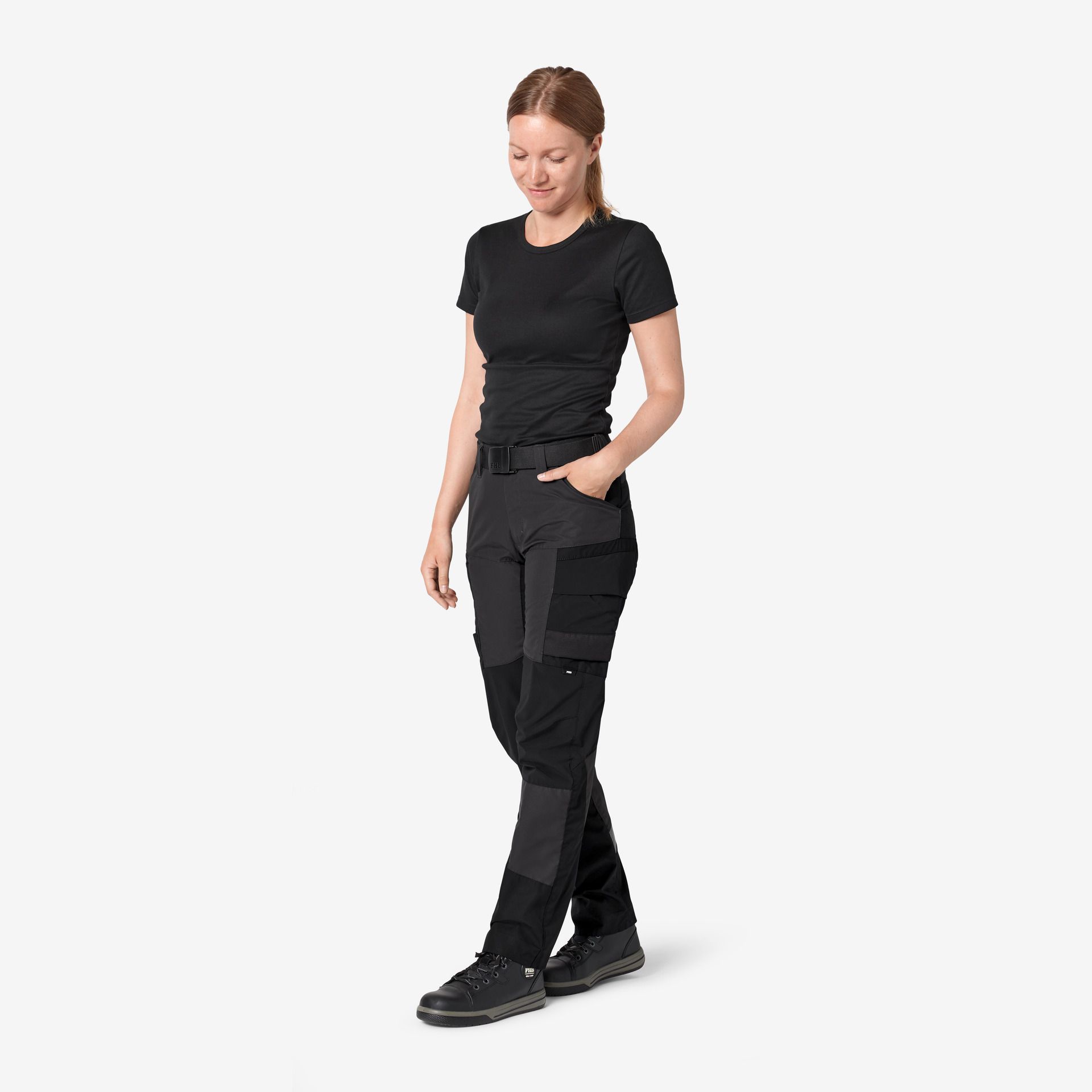 FHB Arbeitshose MIO elastisch anthrazit-schwarz - Gr. 30