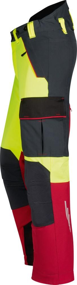 Stretchhose Forest Jack Gr. 46/48,rot/anth./gelb