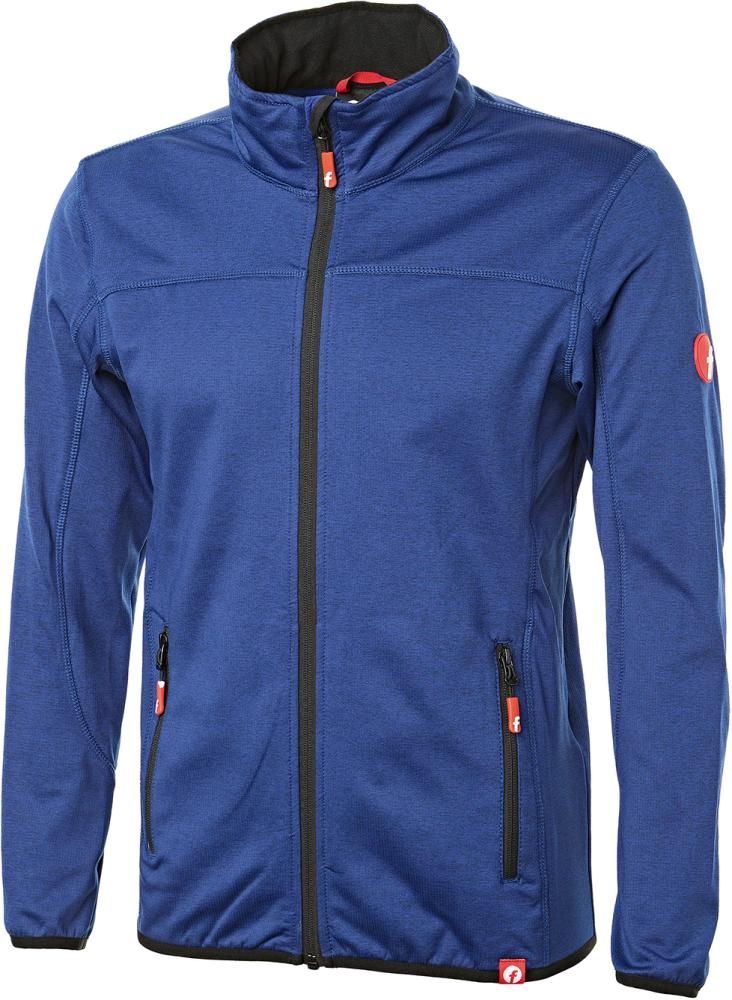 Tech-Fleecejacke kornblau/schwarz meliert Gr. 2XL Fortis Elements