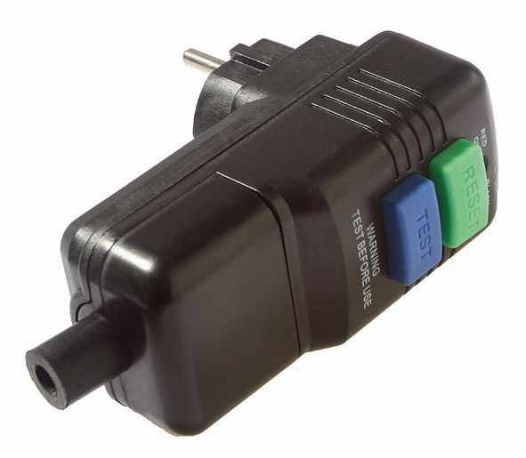 Personenschutzstecker 30mA Bemessungsfehlerstrom Auslösezeit  < 30mS, bis 3G2,5mm², IP44