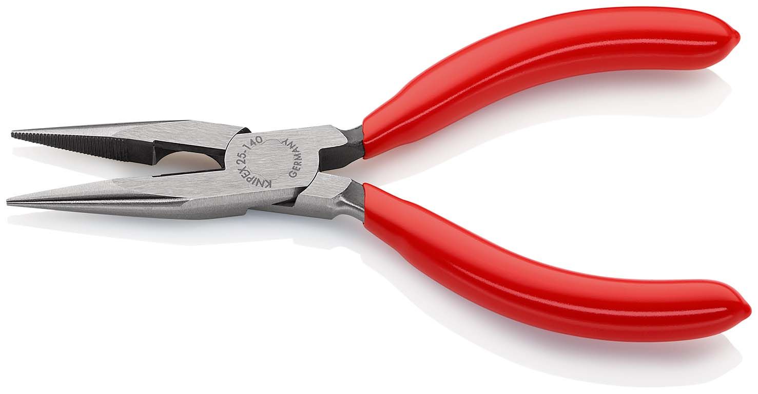 KNIPEX Flachrundzange mit Schneide mit Kunststoff überzogen