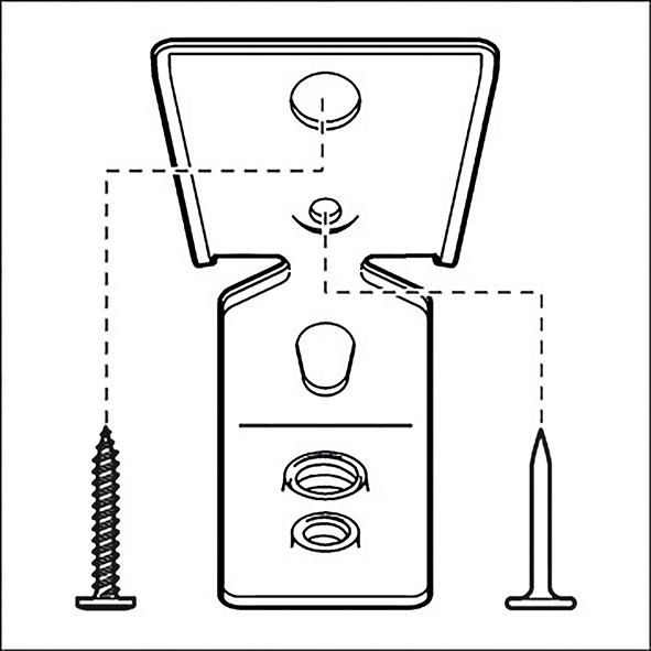Metallhalter M6/M8 PRO FMI-M6/M8 Innengewinde