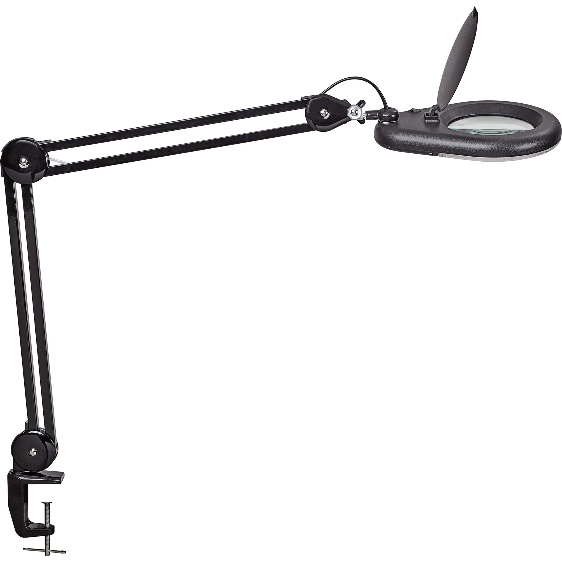 LED-Lupenleuchte  viso Klemmfuß sw