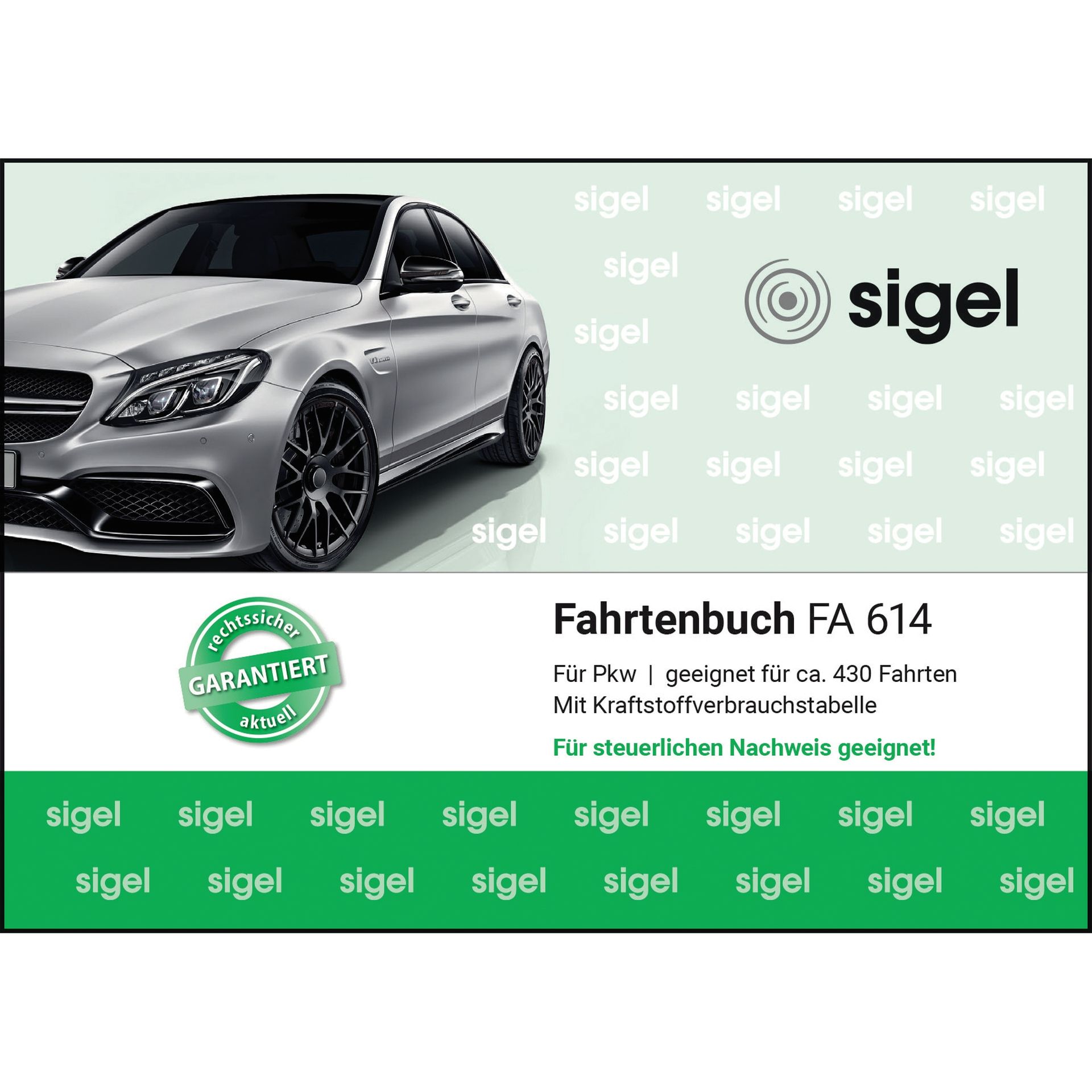 Fahrtenbuch DIN A6 für PKW 40Blatt