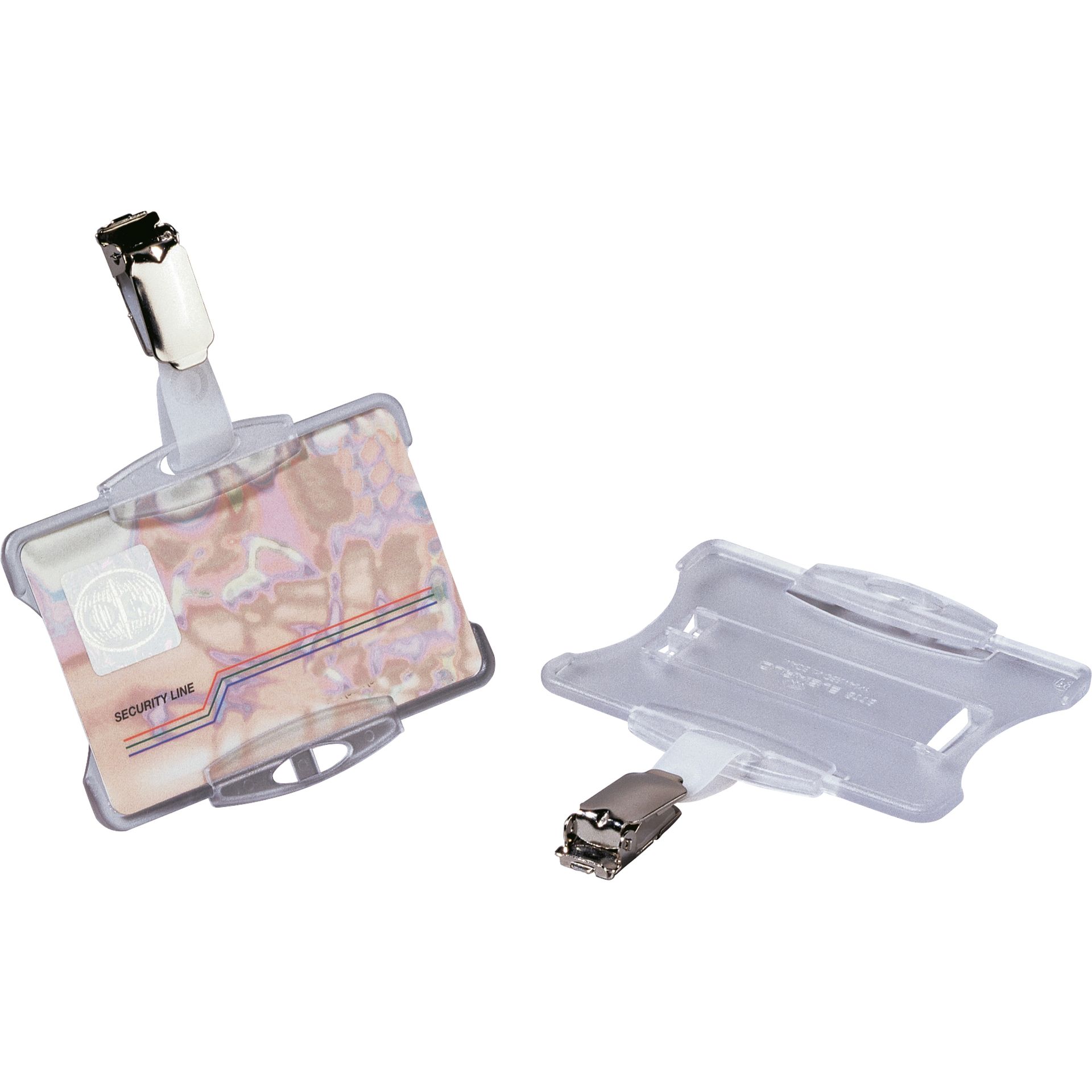 Namenschild 87x54mm transparent 25 St./Pack