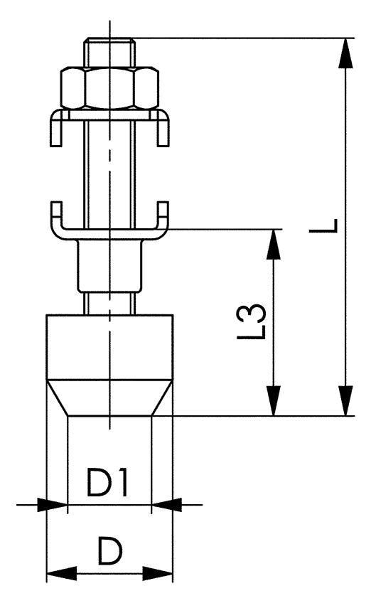 Andrückschraube 6890 ESD Gr.0 AMF