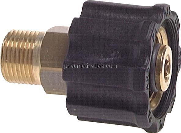 Waschgeräte-Adapter M 22 x 1,5 (Ü-Mutter) - G 1/4" (IG)