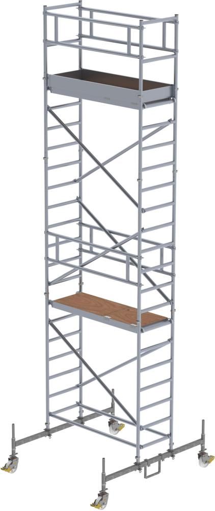 Rollgerüst m. Fahrbalken Plattform B1800xT750 mm Plattformhöhe 5,45 m Arbeitshöhe bis 7,45 m