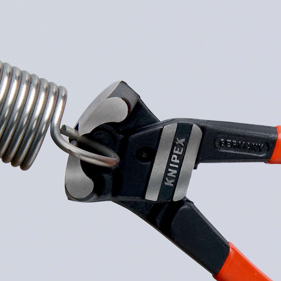 KNIPEX 61 01 200 Bolzen-Vornschneider hochübersetzt mit Kunststoff überzogen schwarz atramentiert 200 mm
