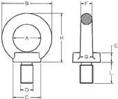 Ringschraube fix TK 400kg, DxL M6x13