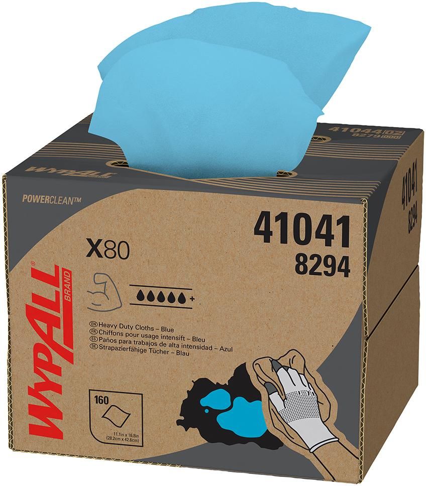 WypAll X80 Wischtücher BRAG Box / Stahlblau