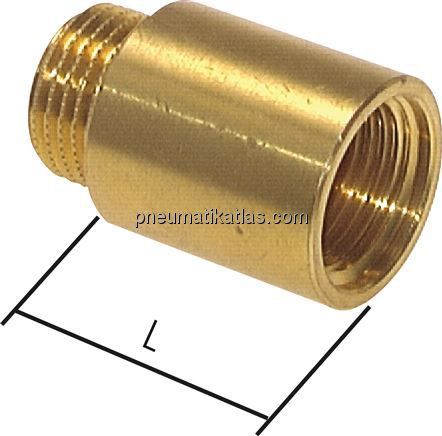 Gewindeverlängerung G 3/8"-10mm, Messing